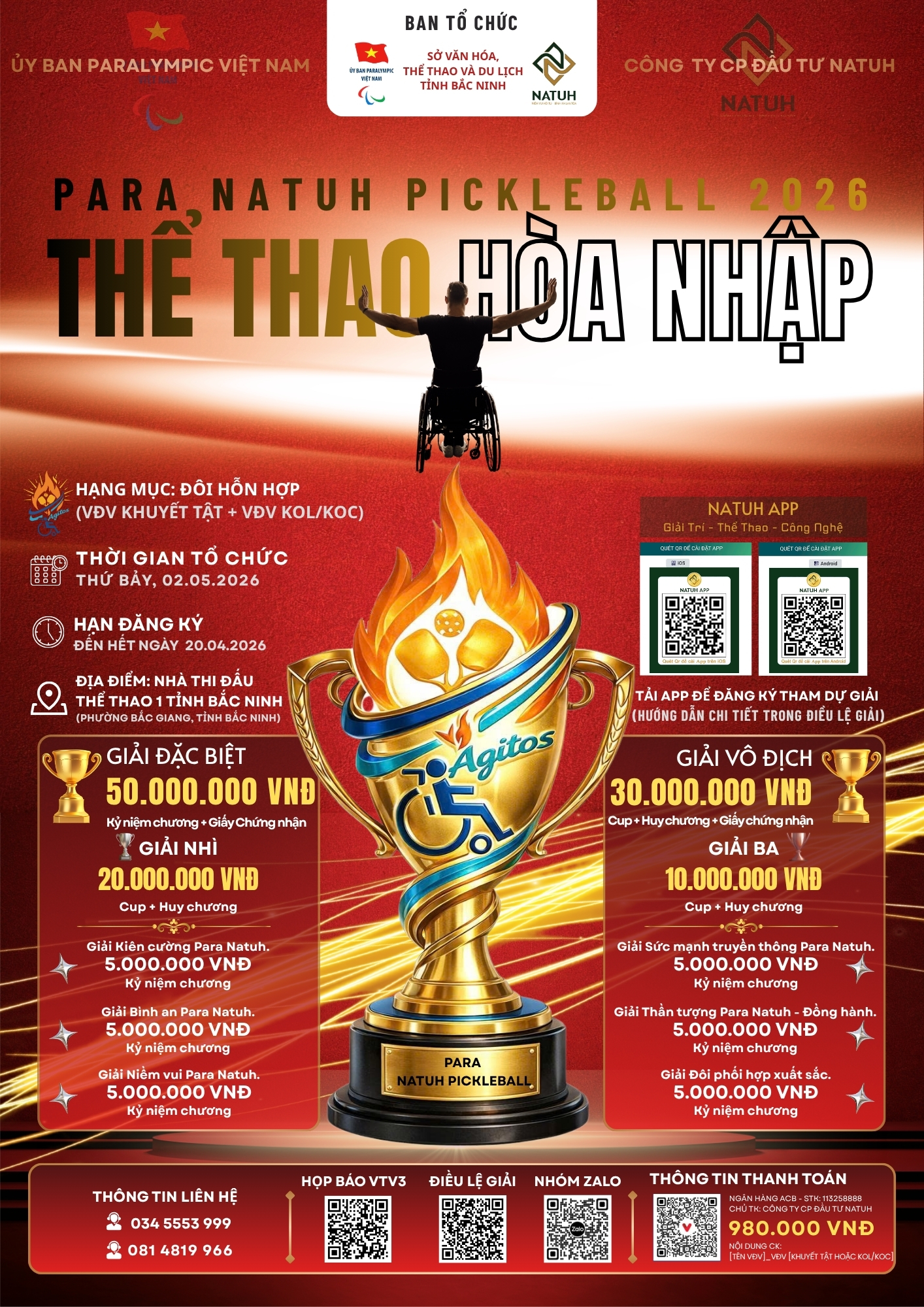 Para Natuh Pickleball - Thể thao hoà nhập